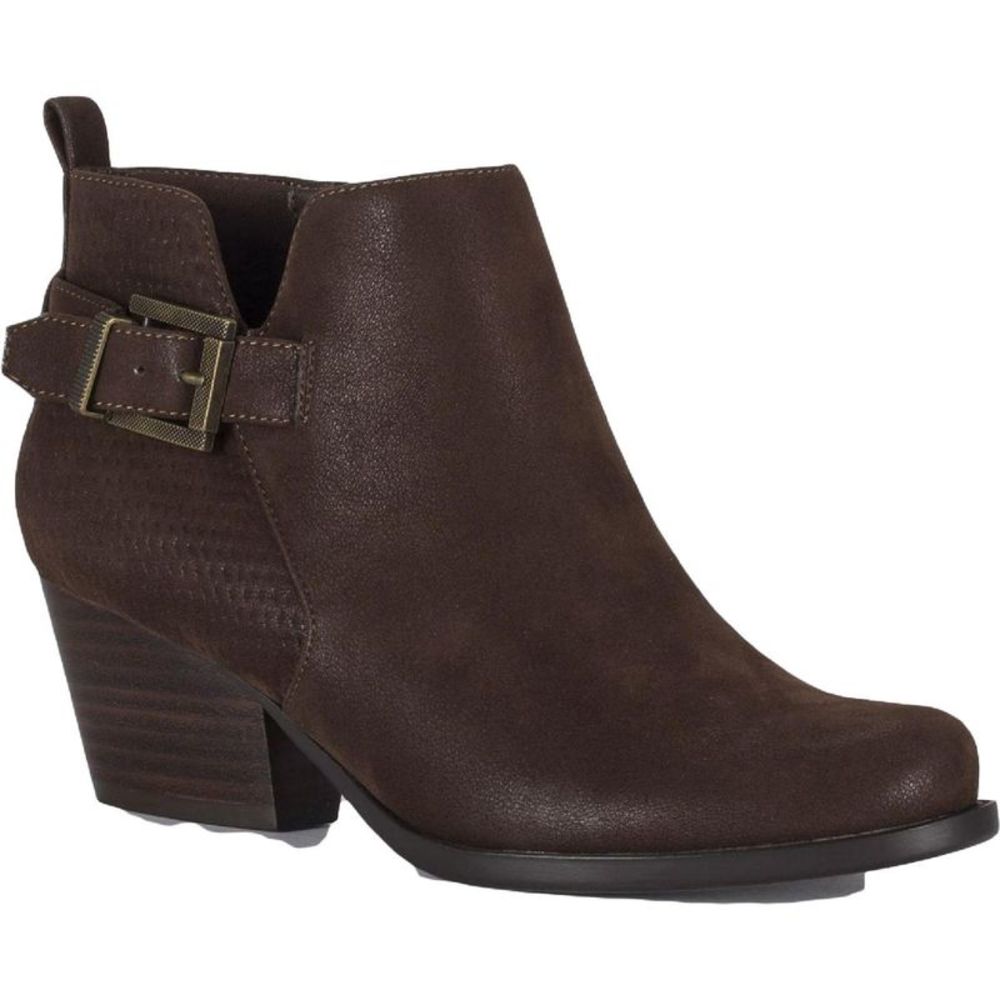 Baretraps Womens Rudy Red Faux Suede Block Heel Casual Ankle Boots Shoes NWOB